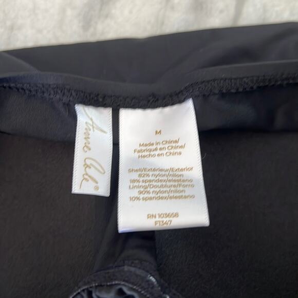 Anne Cole Black Strapless Tankini Top NWT Woman Size Medium - Picture 6 of 8